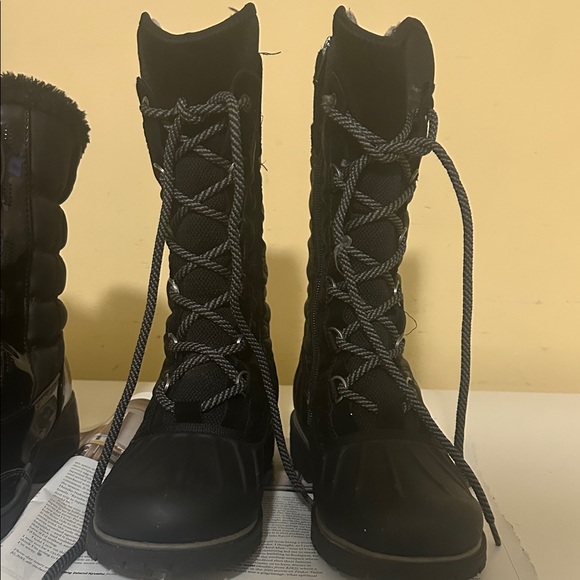 BareTraps Shoes - 2 Pairs of Black Lace-Up Women's Boots Bundle